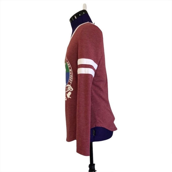 Harry Potter Hogwarts Burgundy Long Sleeve - Picture 4 of 16